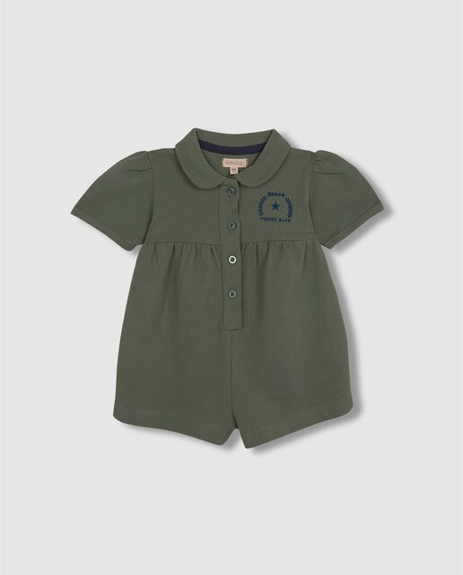 Imagen 0 de Mono de bebé niña corto de manga abullonada