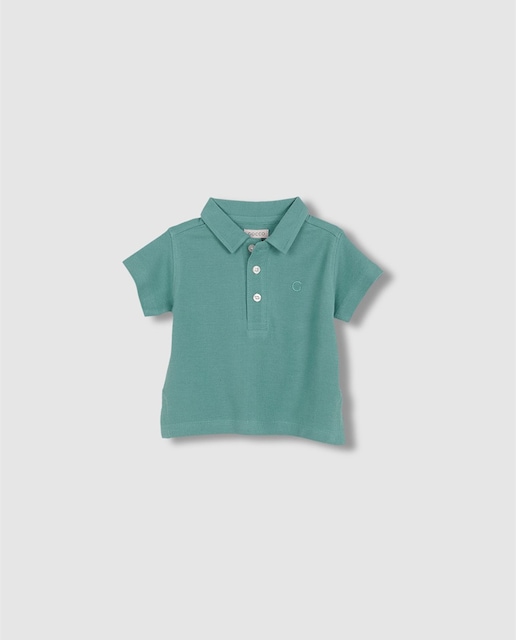 Imagen 0 de Polo de bebé niño de piqué con detalles a contraste