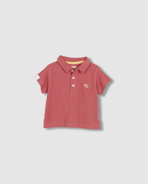 Imagen 0 de Polo de bebé niño de manga corta con logo bordado a contraste