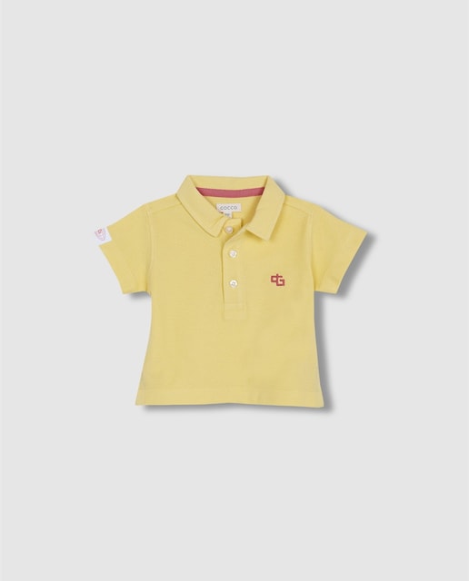 Imagen 0 de Polo de bebé niño de manga corta con logo bordado