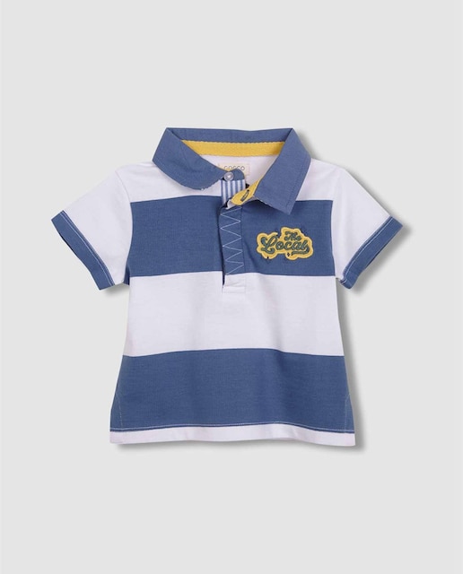 Imagen 0 de Polo de bebé niño de manga corta con parche en el delantero