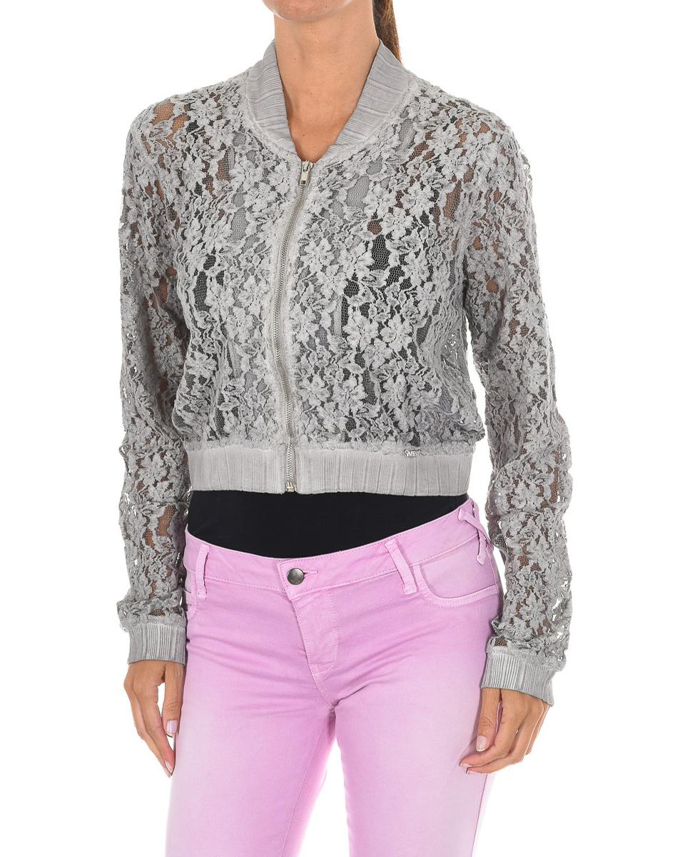 Imagen 0 de Chaqueta mujer puntilla y rejilla