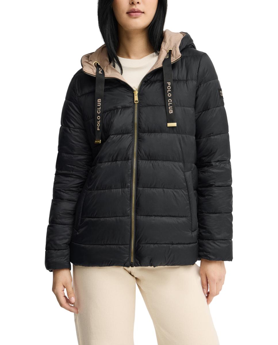 Imagen 0 de Chaqueta reversible de mujer con capucha ajustable, de corte regular