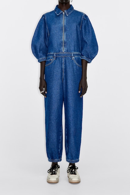 Imagen 0 de Mono denim azul oscuro de mujer