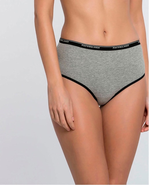 Imagen 0 de Braguita de mujer de algodón  alta