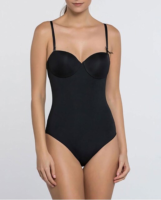 Imagen 0 de Body de mujer sin tirantes de microfibra