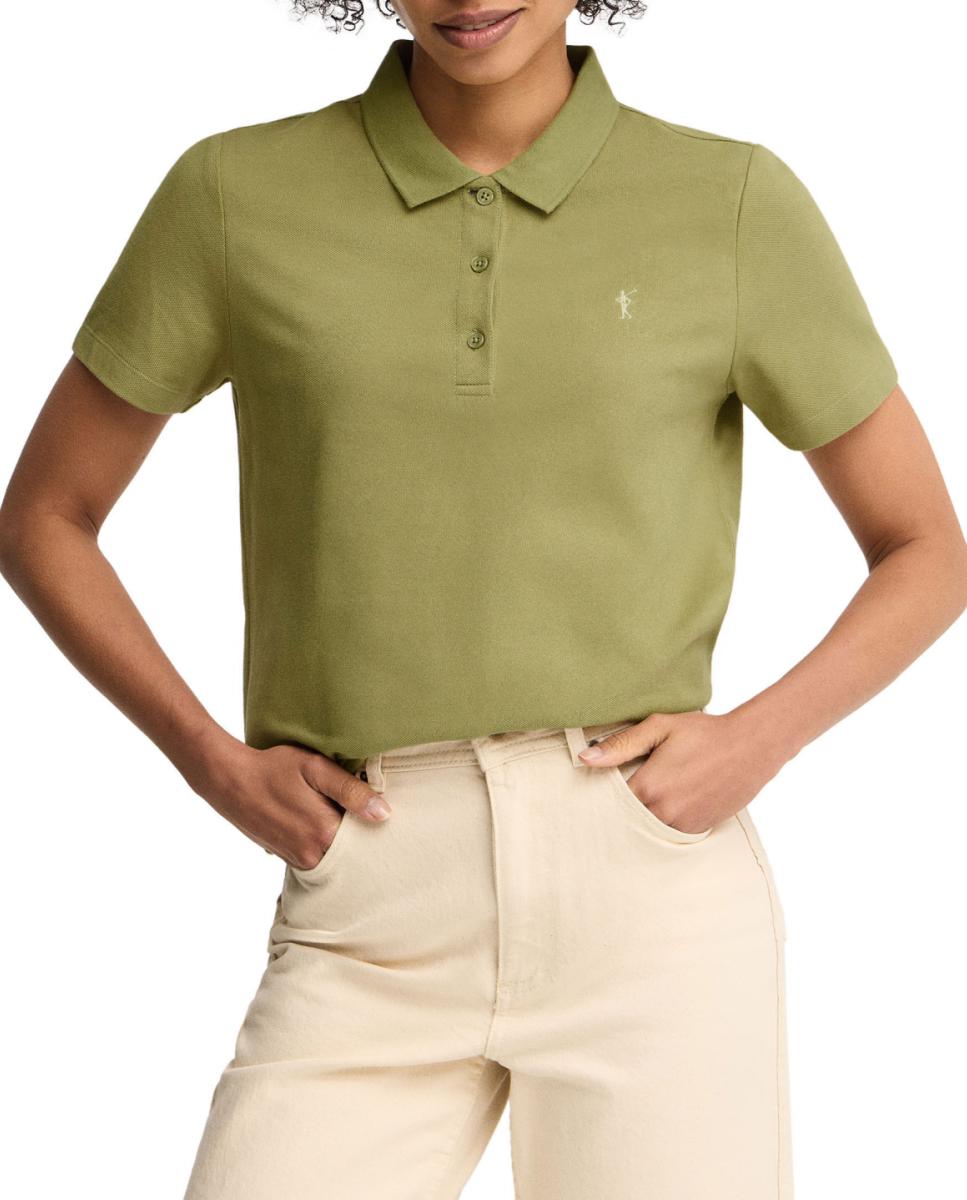 Imagen 0 de Polo de mujer de manga corta y corte regular, confeccionado en algodón piqué