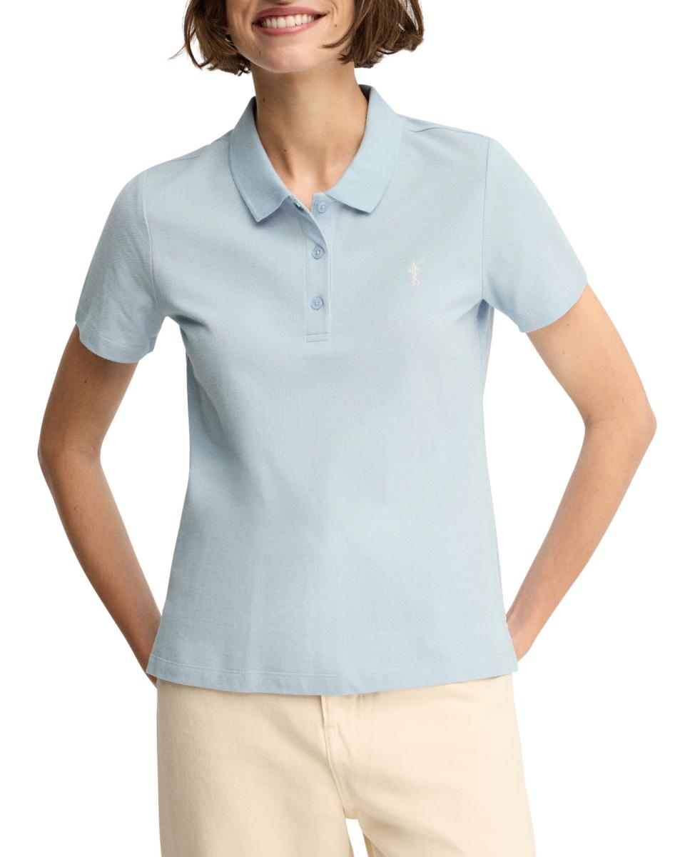 Imagen 0 de Polo de mujer de manga corta y corte regular, confeccionado en algodón piqué