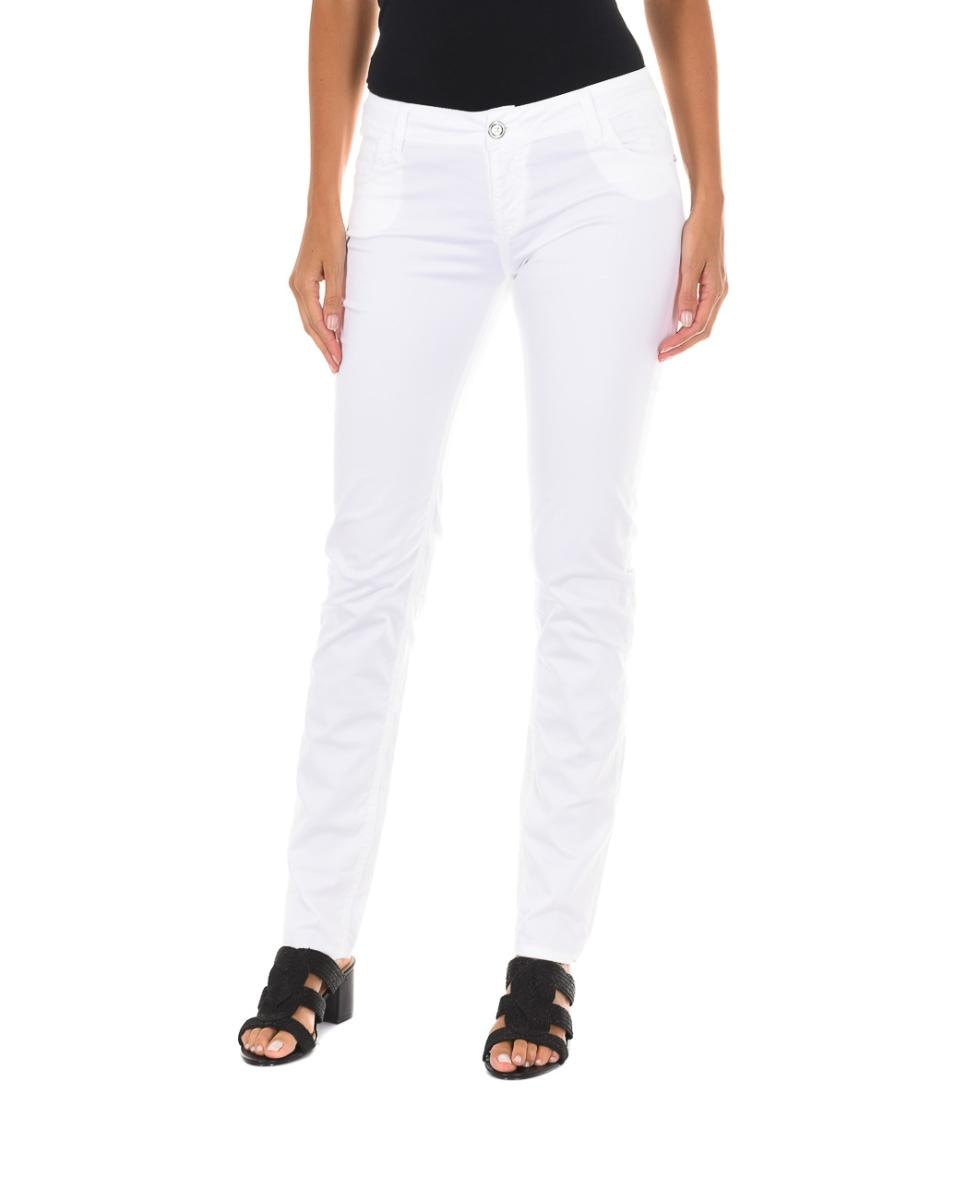 Imagen 0 de Pantalon mujer bajos con corte estrecho