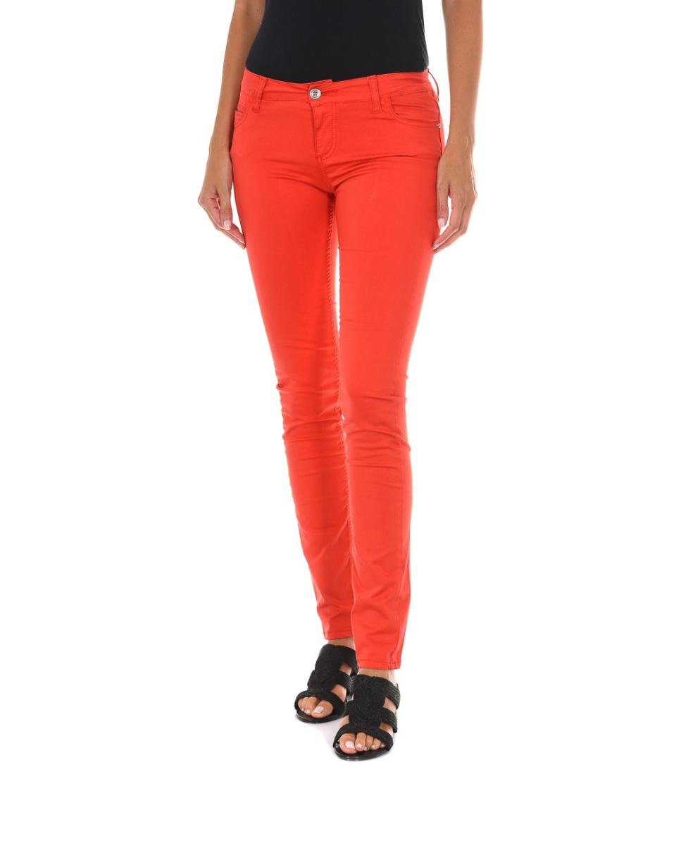 Imagen 0 de Pantalon mujer bajos con corte estrecho