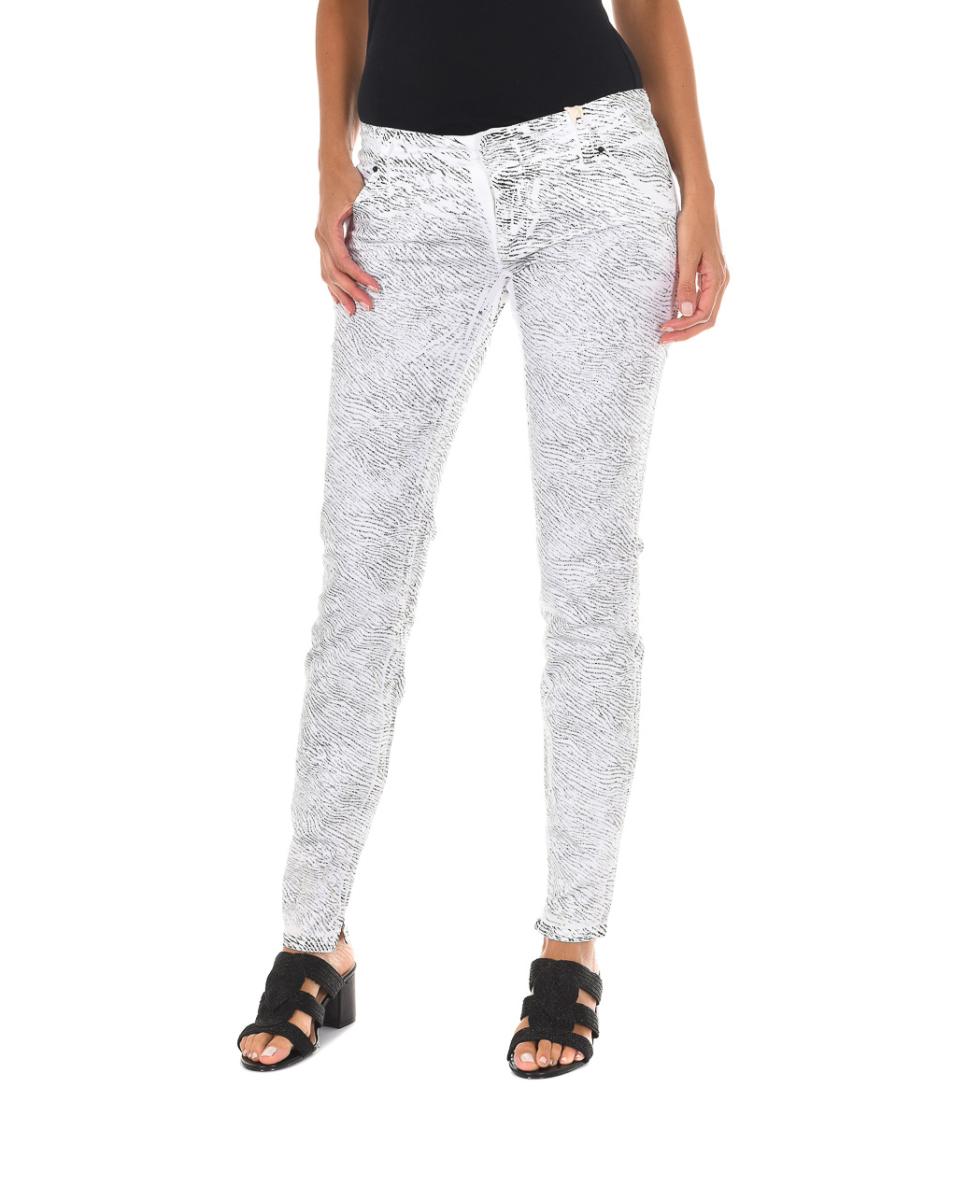 Imagen 0 de Pantalon mujer bajos con corte estrecho