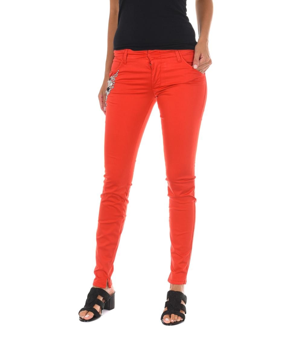 Imagen 0 de Pantalon mujer bajos con corte estrecho