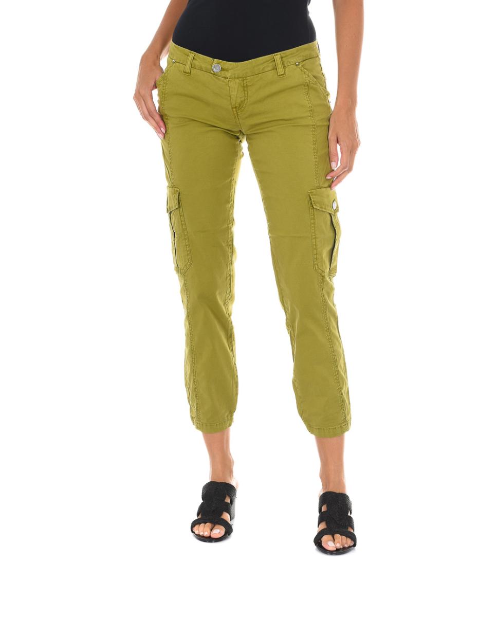 Imagen 0 de Pantalon mujer bajos con corte estrecho y goma