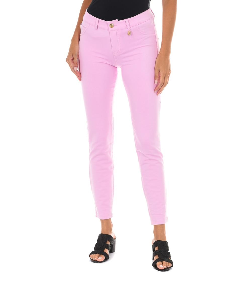 Imagen 0 de Pantalon mujer largo de tejido elástico