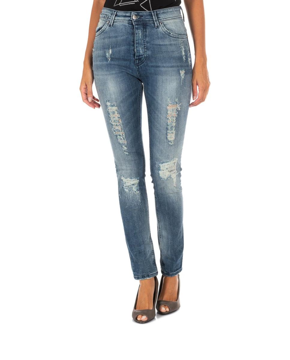 Imagen 0 de Pantalon mujer tejano bajo recto