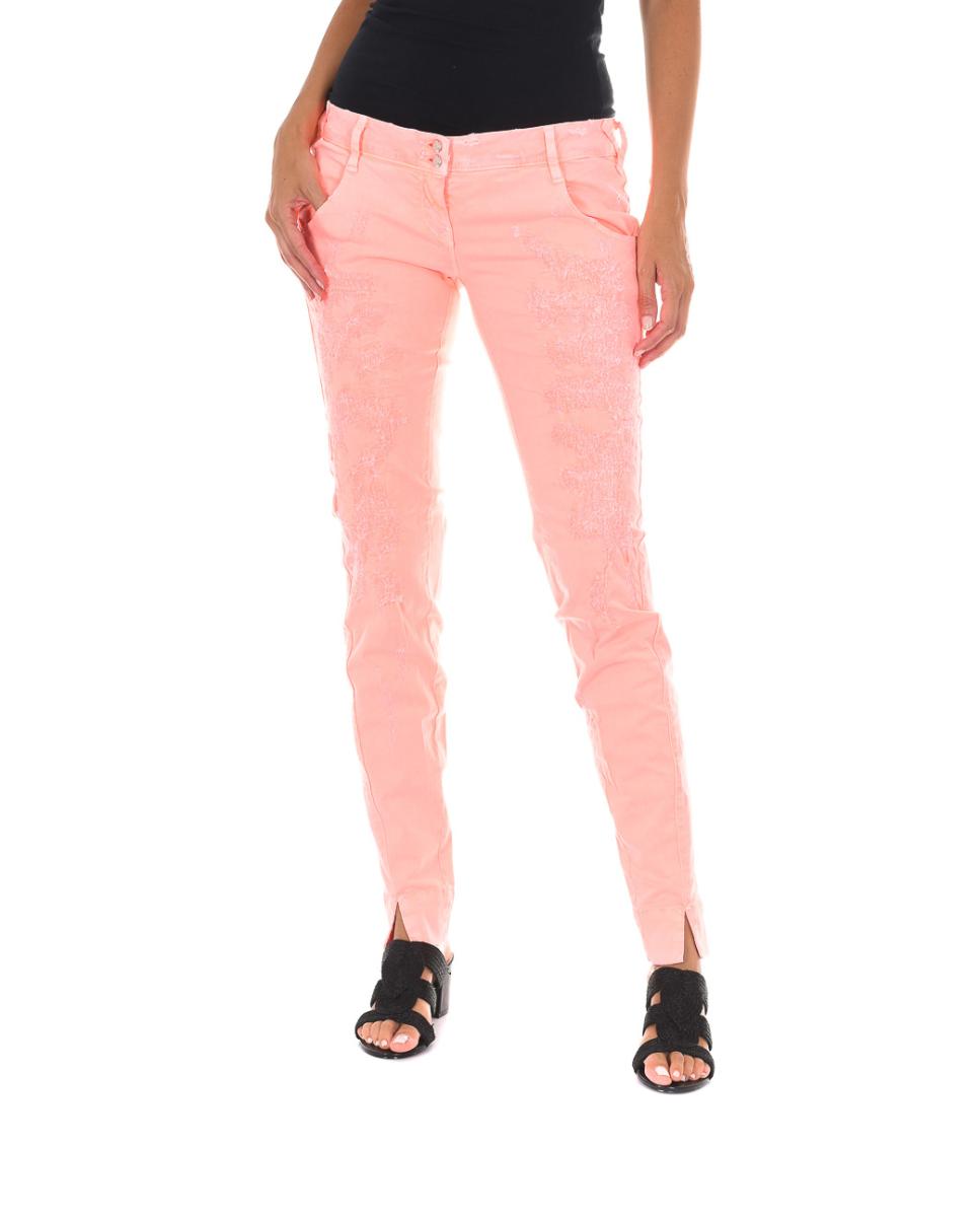 Imagen 0 de Pantalon mujer tejano efecto cosido