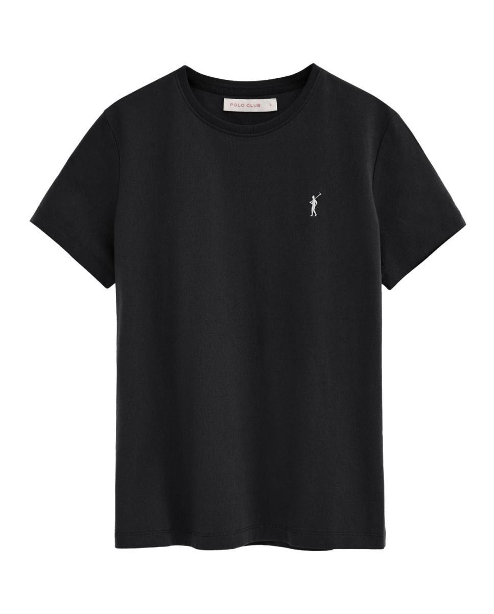 Imagen 0 de Camiseta de mujer de manga corta, cuello redondo y corte recto