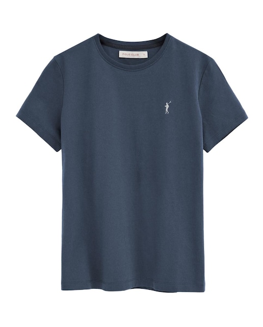 Imagen 0 de Camiseta de mujer de manga corta, cuello redondo y corte recto