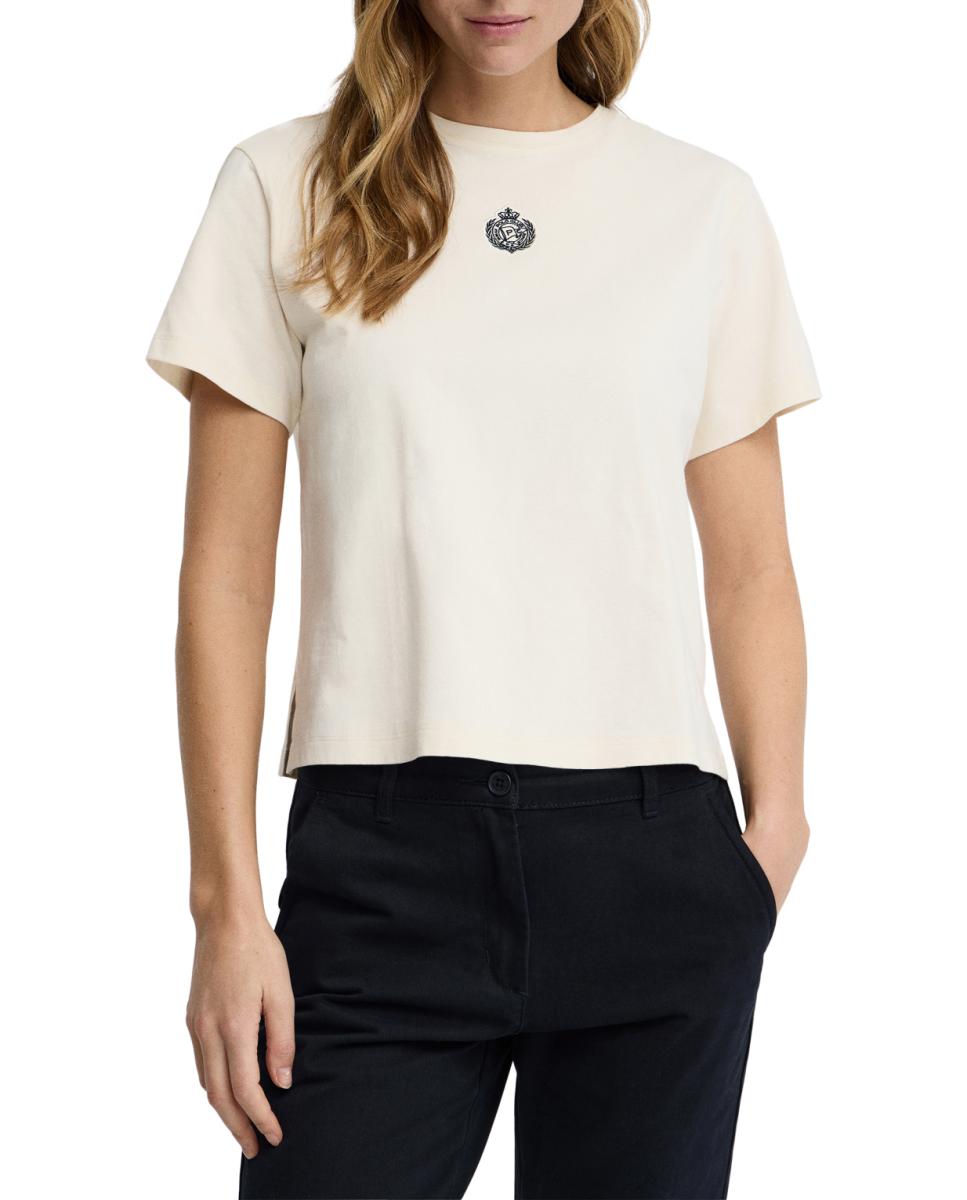 Imagen 0 de Camiseta para mujer de manga corta y cuello redondo