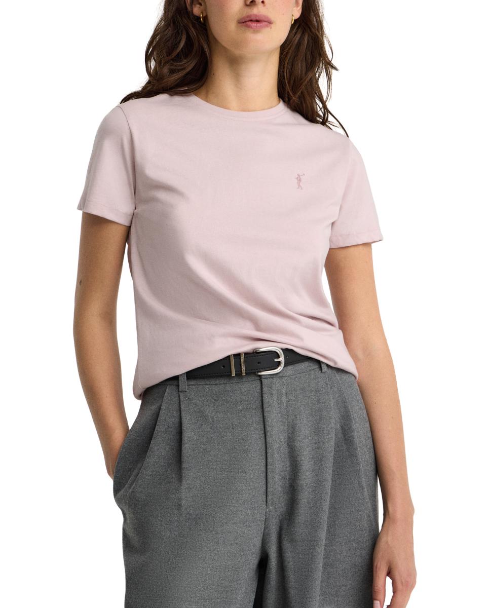 Imagen 0 de Camiseta de mujer de corte regular con cuello redondo y manga corta