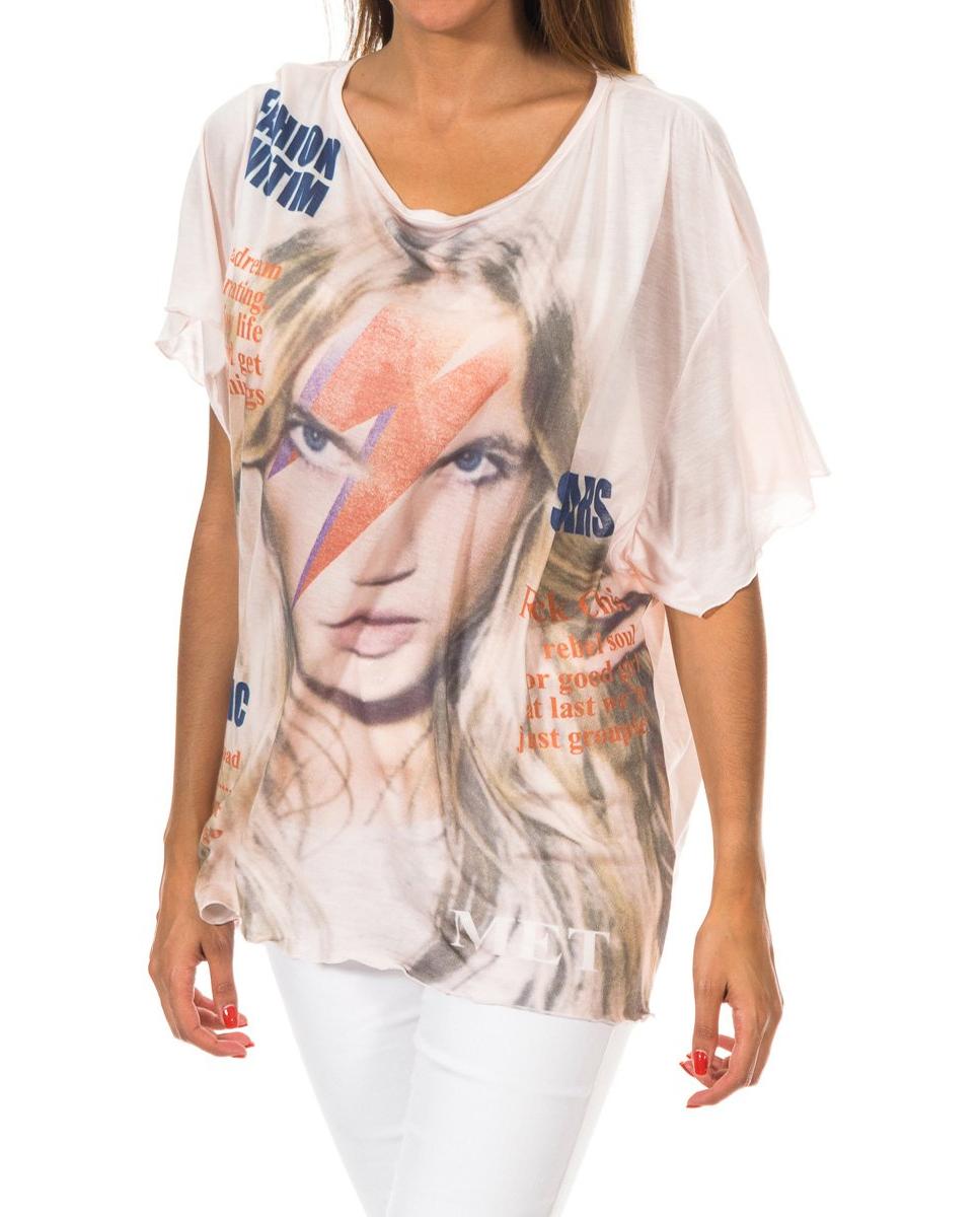 Imagen 0 de Camiseta mujer manga corta cuello redondo
