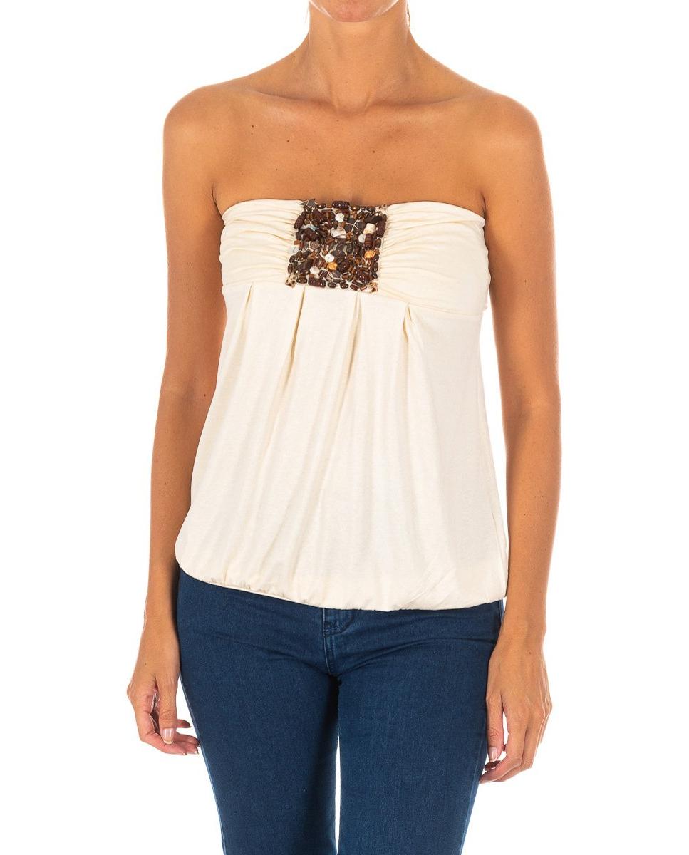 Imagen 0 de Camiseta mujer top strapless