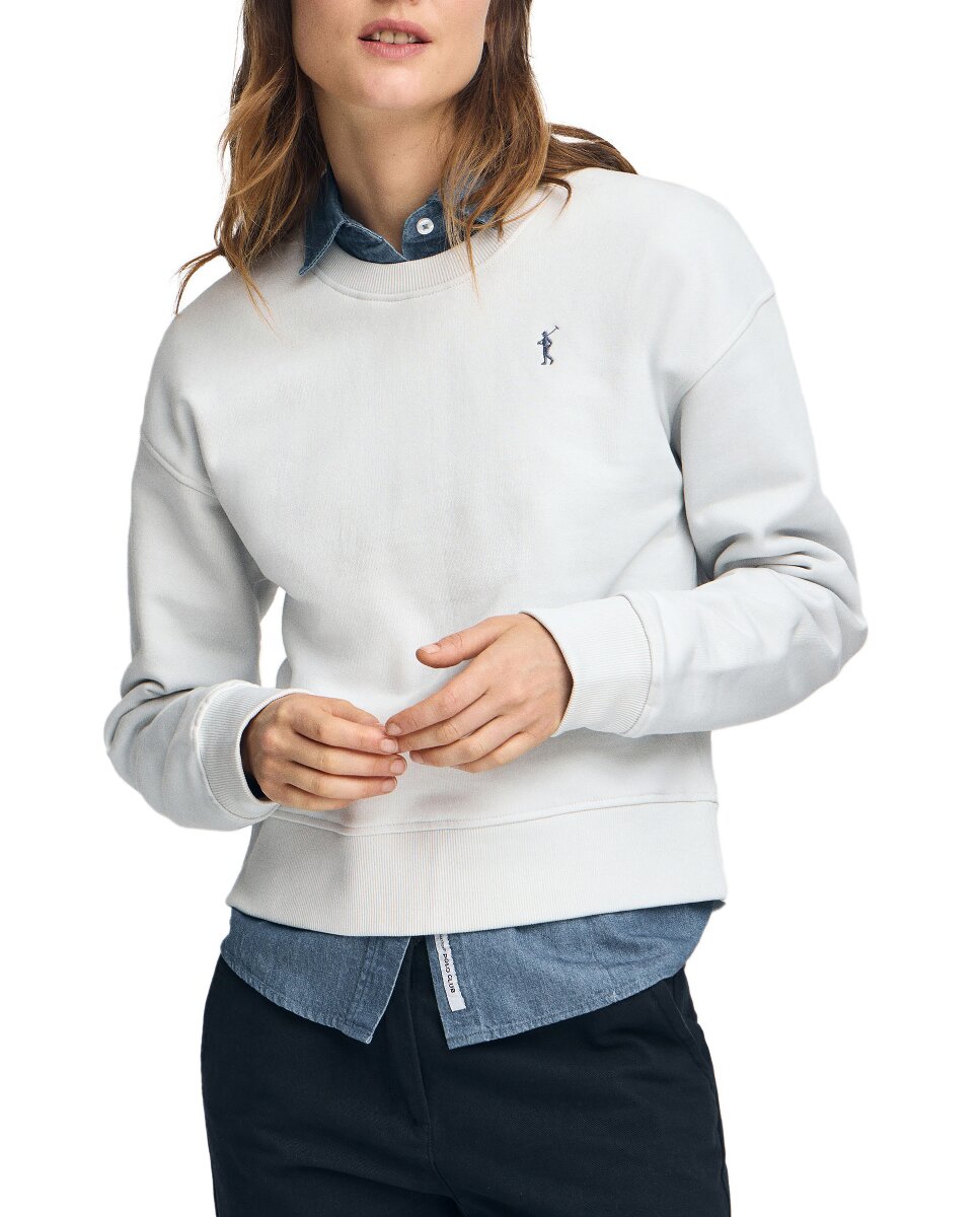 Imagen 0 de Sudadera de mujer de corte boxy con logo Rigby Go