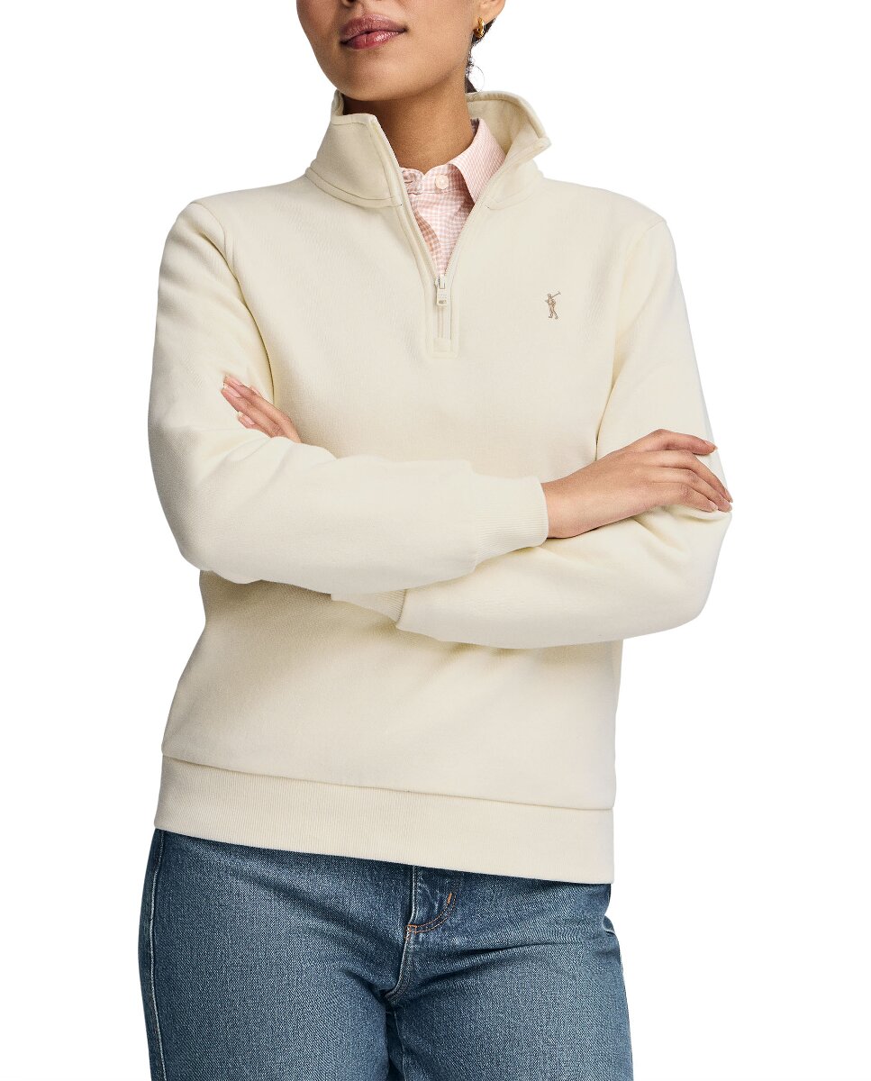 Imagen 0 de Sudadera de mujer con media cremallera y logo Rigby Go