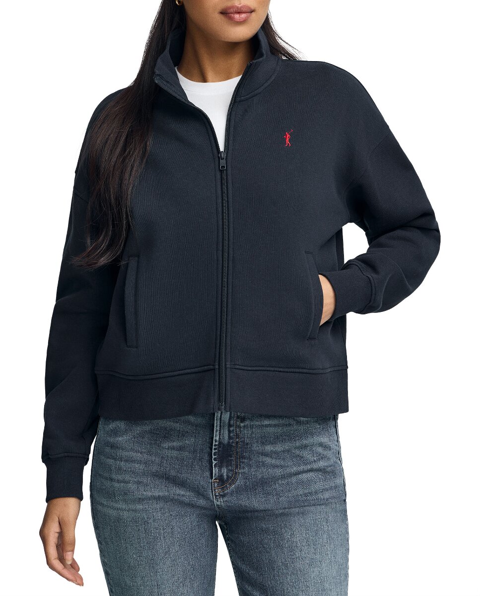Imagen 0 de Sudadera de mujer de cuello alto y cremallera completa con logo Rigby Go