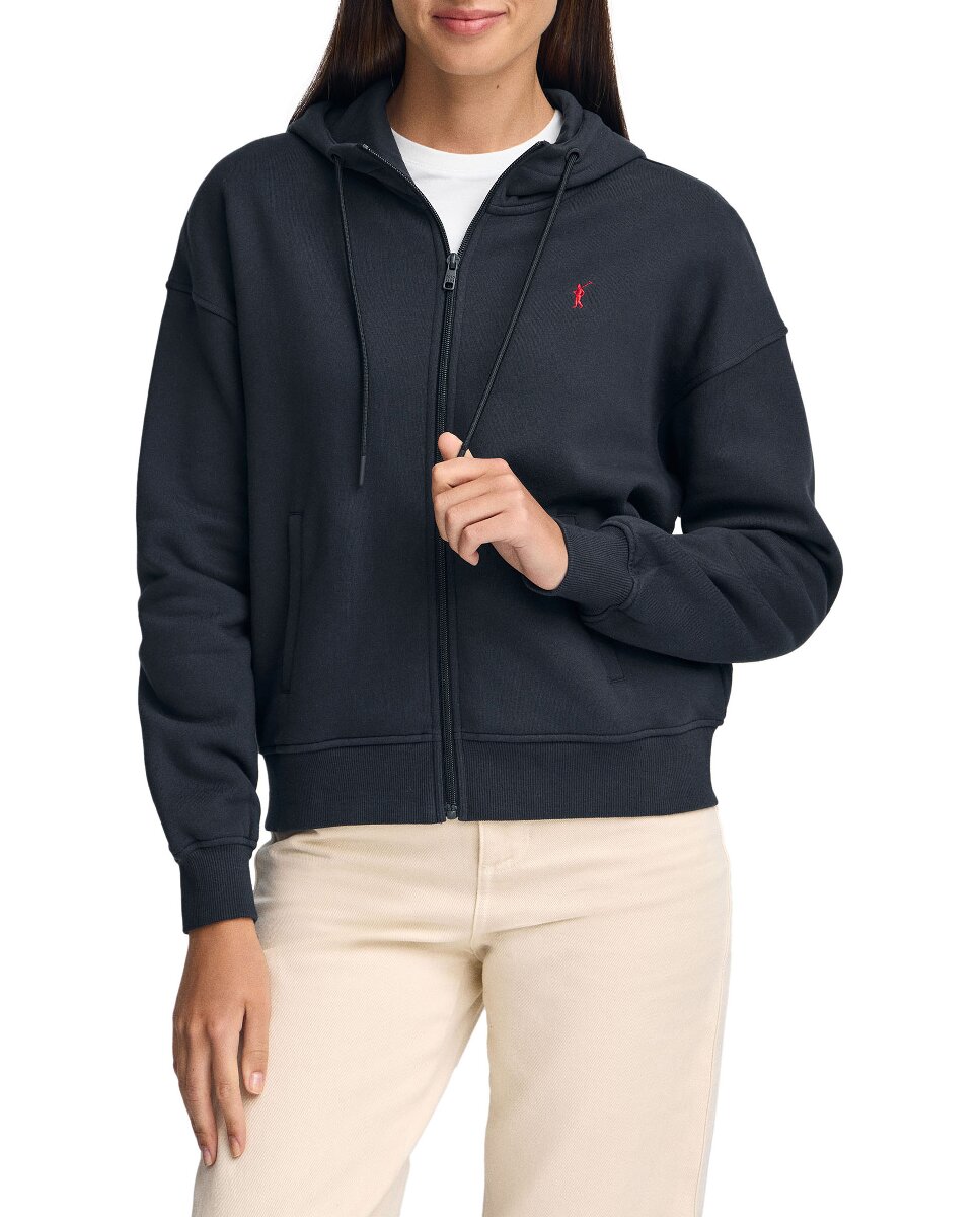 Imagen 0 de Sudadera de mujer con capucha con cremallera y logo Rigby Go