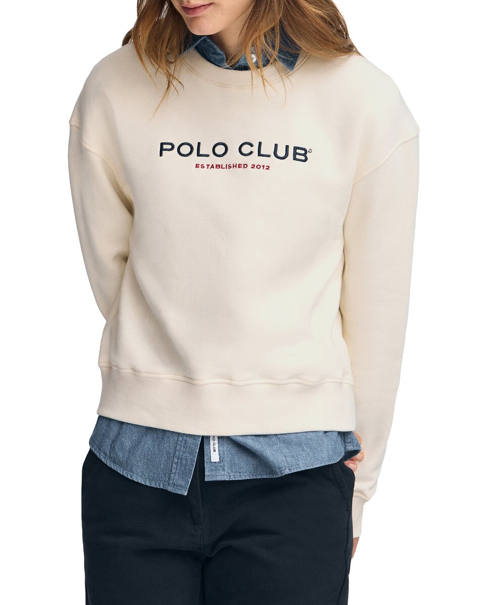 Imagen 0 de Sudadera de mujer de corte boxy Established 2012 Polo Club