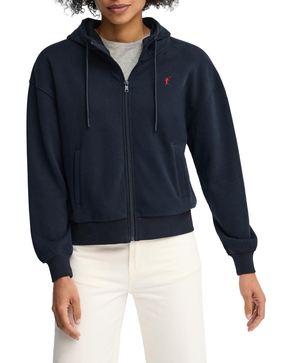Imagen 0 de Sudadera de mujer con capucha, cremallera frontal y bolsillos