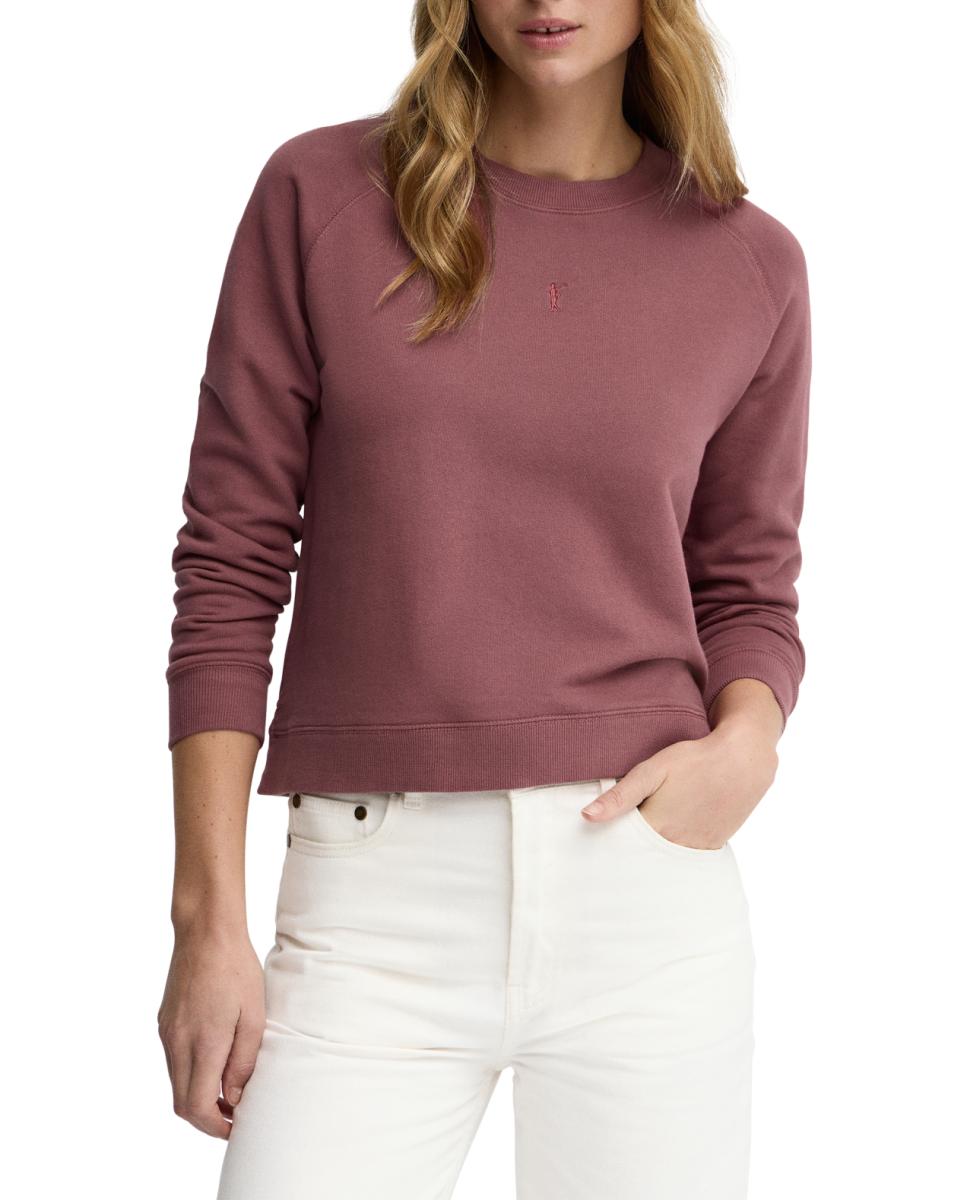 Imagen 0 de Sudadera de mujer con cuello redondo y manga ranglan
