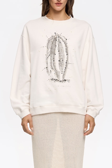 Imagen 0 de Sudadera logo abalorios  hielo de mujer