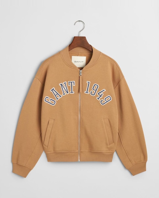 Imagen 0 de Sudadera de mujer estilo bomber con logotipo