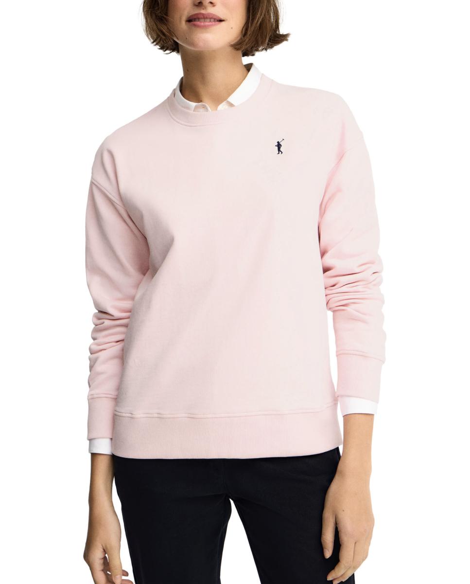 Imagen 0 de Sudadera de mujer de manga larga, cuello redondo y corte regular