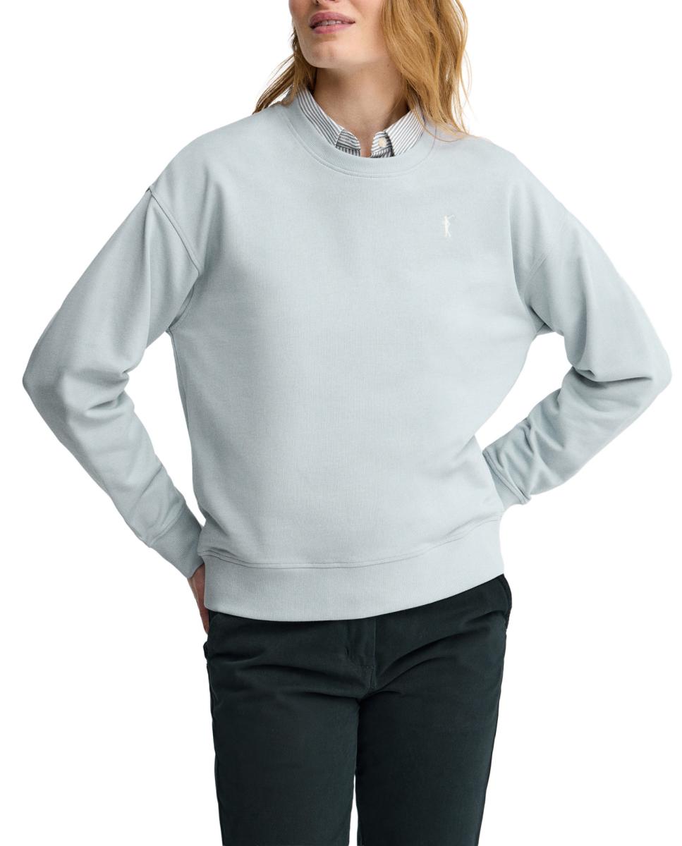 Imagen 0 de Sudadera de mujer de manga larga, cuello redondo y corte regular