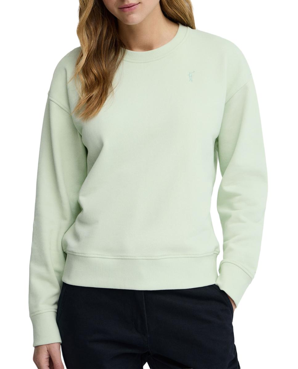 Imagen 0 de Sudadera de mujer de manga larga, cuello redondo y corte regular