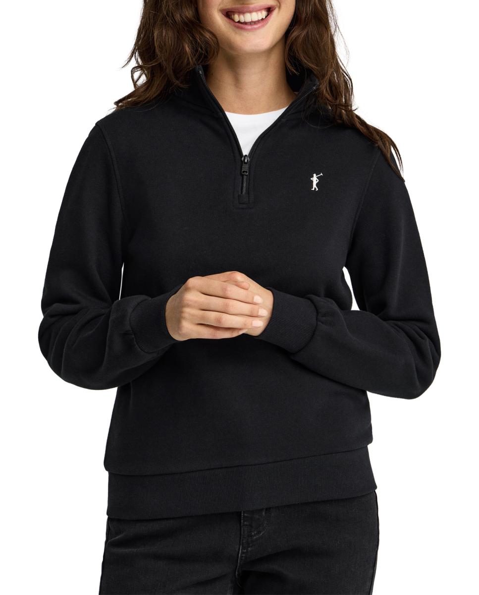 Imagen 0 de Sudadera de mujer de corte regular con cuello alto y manga larga