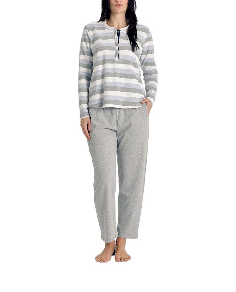 Imagen 0 de Pijama mujer manga larga algodón
