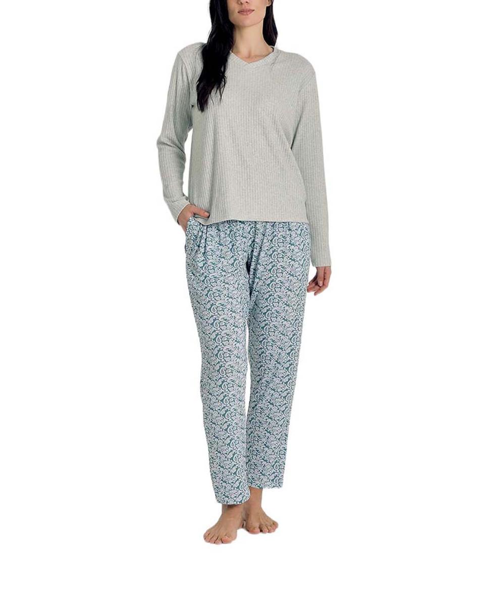 Imagen 0 de Pijama mujer estampado punto fino