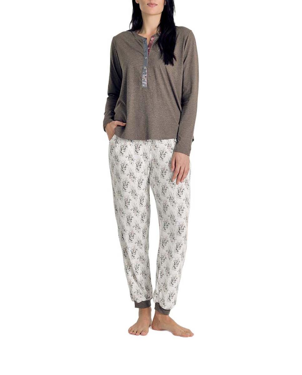 Imagen 0 de Pijama mujer manga larga punto suave