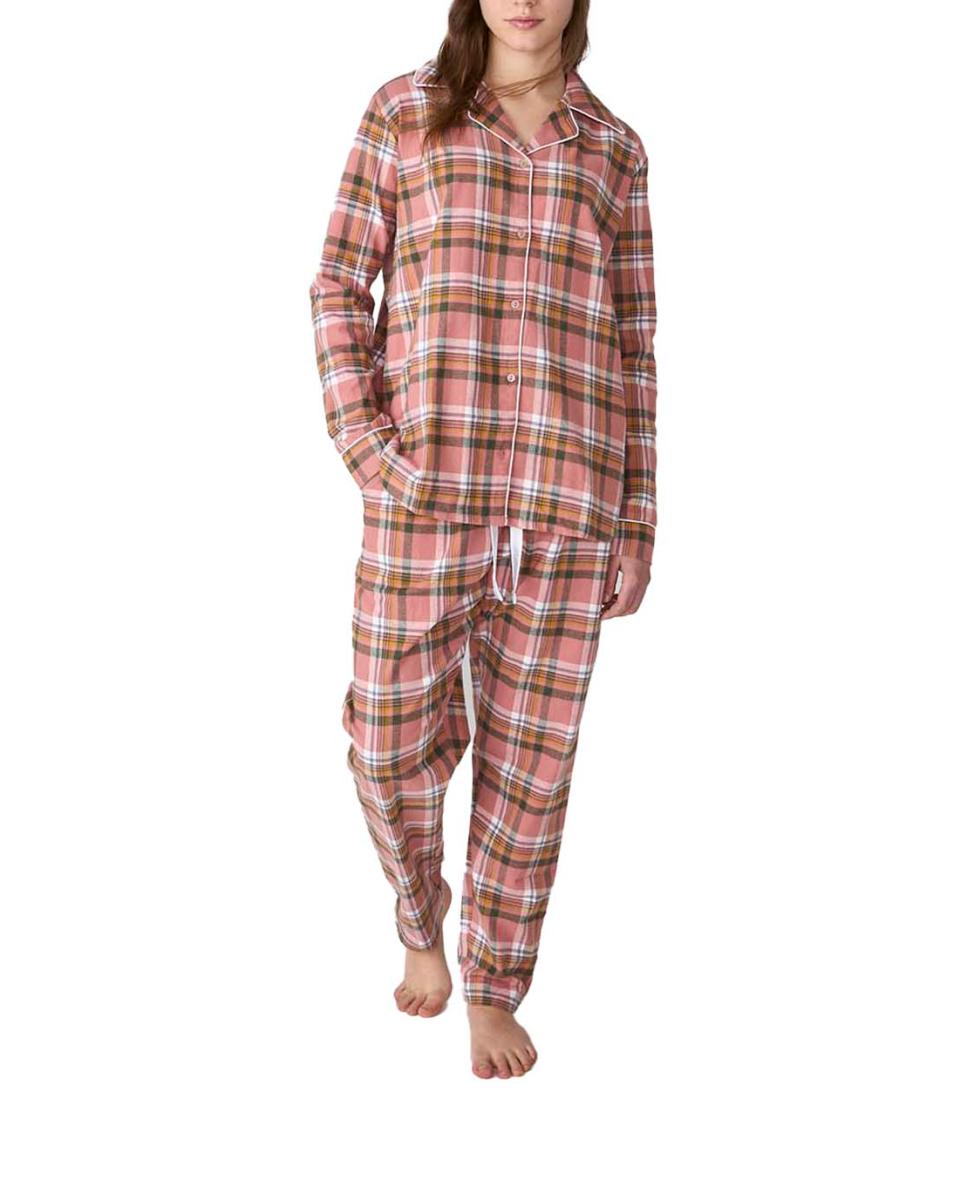 Imagen 0 de Pijama mujer algodón camisero manga larga