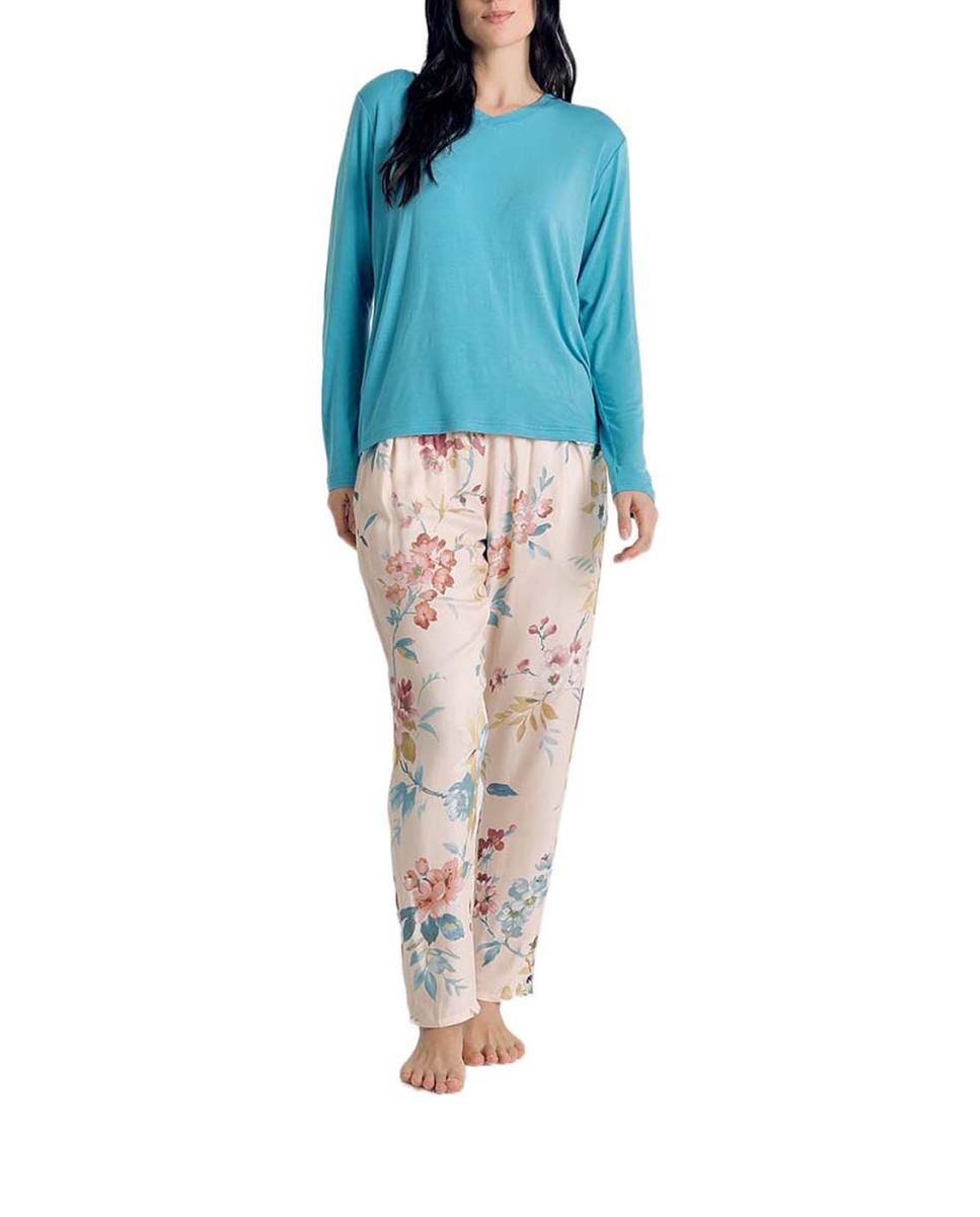 Imagen 0 de Pijama mujer manga larga combinado