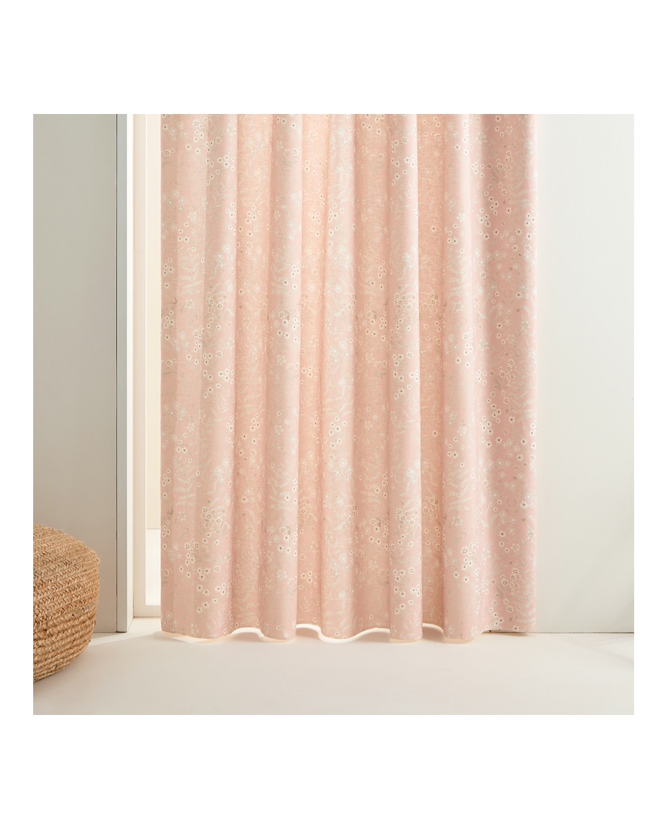 Imagen 0 de Cortina confeccionada con sistema multiusos Fleurs El Corte Inglés