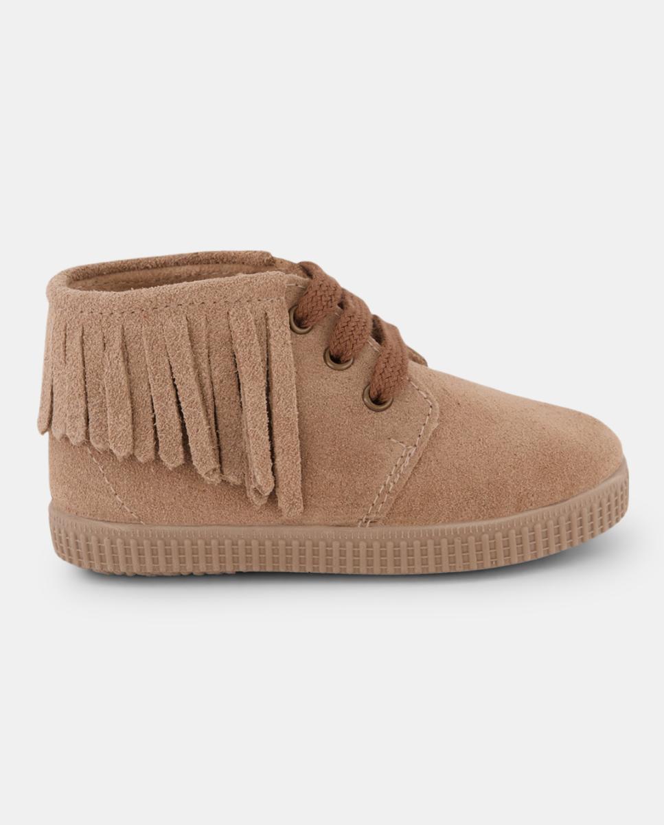 Imagen 0 de Bota bebés de piel con flecos