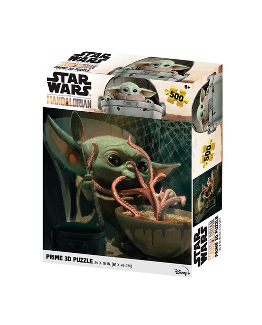 Imagen 0 de Puzzle Star Wars The Mandalorian Grogu Cenando