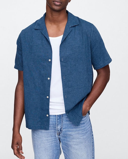 Imagen 0 de Camisa de hombre manga corta botón