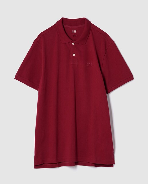 Imagen 0 de Polo de hombre en piqué con logo de Gap