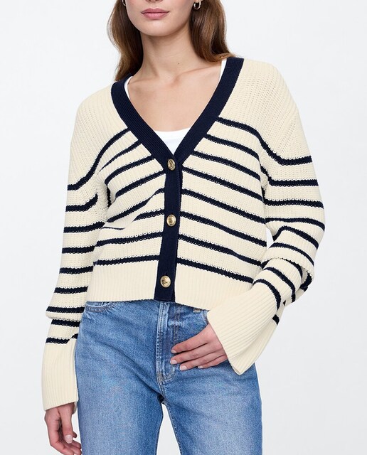 Imagen 0 de Chaqueta de mujer a rayas